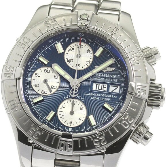 BREITLING Super Ocean A13340 Chronograph day date Automatic Men's Watch_845414 - Picture 1 of 6